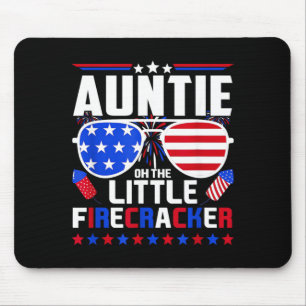 Tapis De Souris Tante de La fête du petit feu d'artifice du quatre