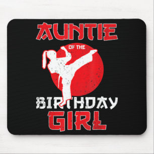 Tapis De Souris Tante de la fille d'anniversaire de karaté taekwon