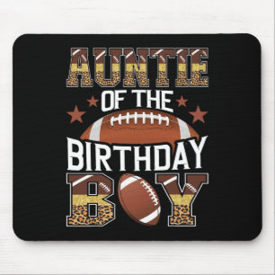Tapis De Souris Tante De L'Anniversaire Garçon Football Jeu De Bal