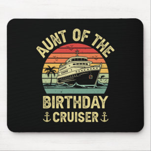 Tapis De Souris Tante du croiseur d'anniversaire Croisière d'anniv