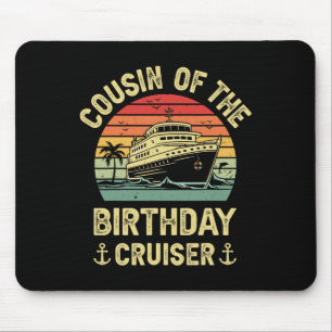 Tapis De Souris Tante du croiseur d'anniversaire Croisière d'anniv