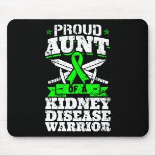 Tapis De Souris Tante D'Un Guerrier De Maladie Du Rein Renal Ckd