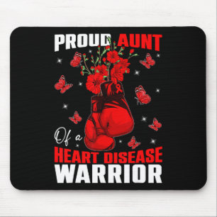 Tapis De Souris Tante D'Un Guerrier Du Coeur Sensibilisation Aux M