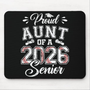 Tapis De Souris Tante fière 2026 Baseball senior Œuvre d'art