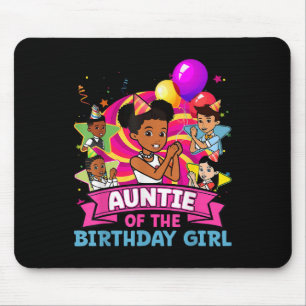 Tapis De Souris Tante La Fille D'anniversaire Fête Rose Poupée Fam
