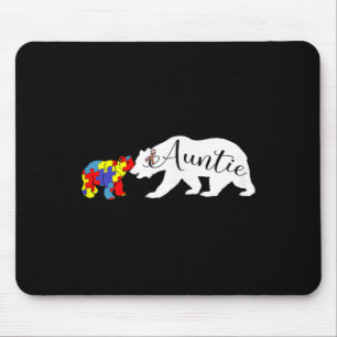 Tapis De Souris Tante Ours Sensibilisation sur l'autisme Mois Tant