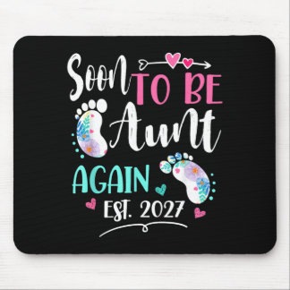 Tapis De Souris Tante sera bientôt encore femme 2027 Fête des mère