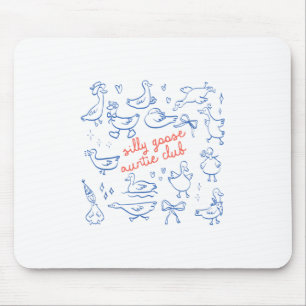 Tapis De Souris Tante Tante Silly Goose Fête des Mères Silly Goose