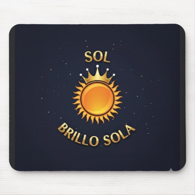 Tapis De Souris Tapete para Ratón con Logo Sol Brillo Sola | Mouse (Devant)