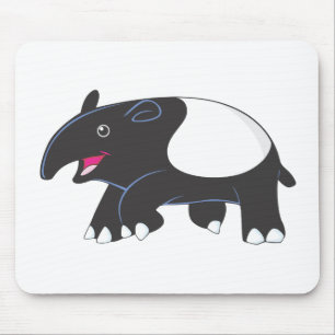 Tapis De Souris Tapir heureux