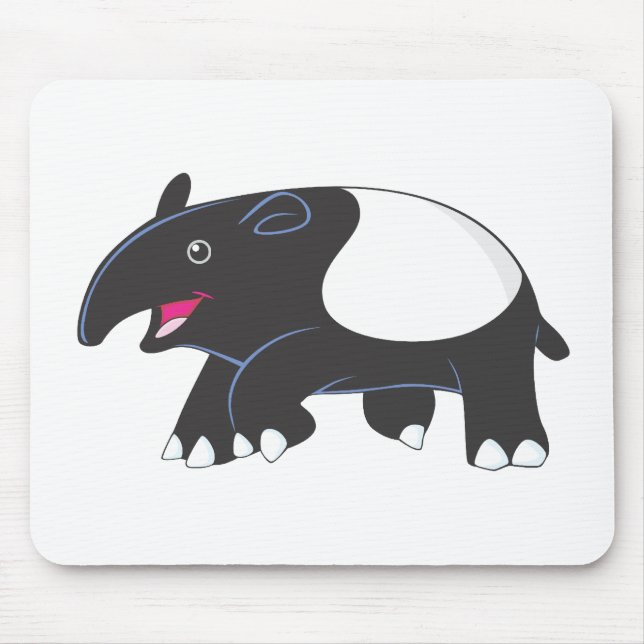 Tapis De Souris Tapir heureux (Devant)