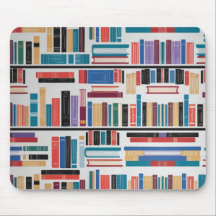 Tapis de souris - Tapis de bureau à motif de livre
