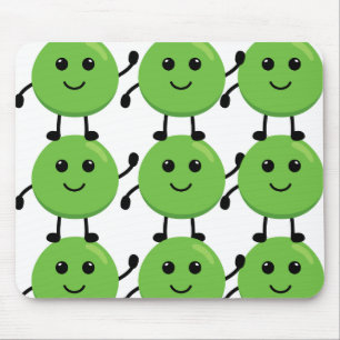Tapis De Souris Tapis motif petits pois souriants – Décoration fun