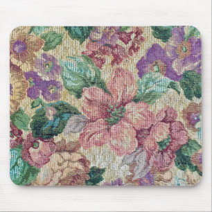 Tapis De Souris tapisserie florale rétro