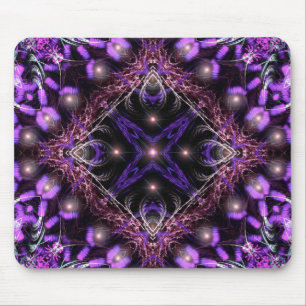 Tapis De Souris Tapisserie légère pourpre Mousepad de fractale