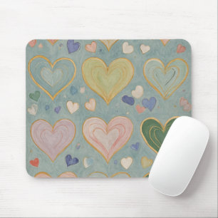 Tapis De Souris Tapisserie Pastel Heart