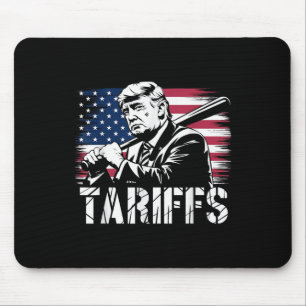 Tapis De Souris Tarifs Trump Usa Drapeau Commerce Puissance Drôle 