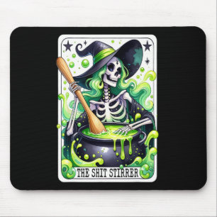 Tapis De Souris Tarot Le Stirrer Funny Halloween Sorcière Carte Ta