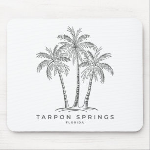 Tapis De Souris Tarpon Springs Floride Fl Vacances à la Plage Palm