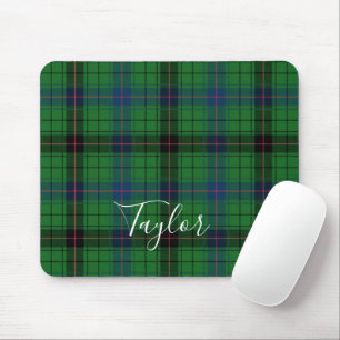 Tapis De Souris Tartan Davidson Plaid Bleu Vert Personnalisé