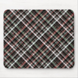 Tapis De Souris Tartan de Noël texturé.