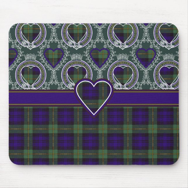 Tapis De Souris Tartan d'écossais de plaid de clan de Gordon (Devant)