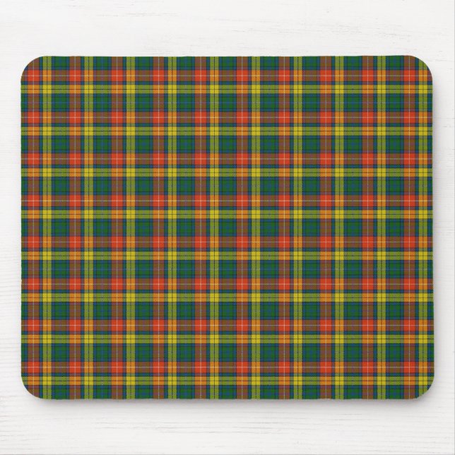 Tapis De Souris Tartan écossais de Buchanan de clan (Devant)