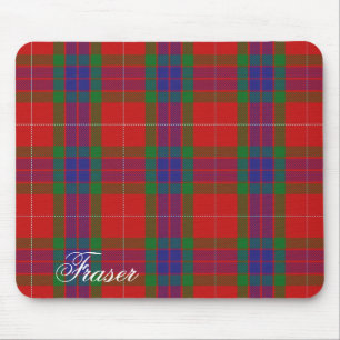 Tapis De Souris Tartan écossais majestueux de Fraser de clan