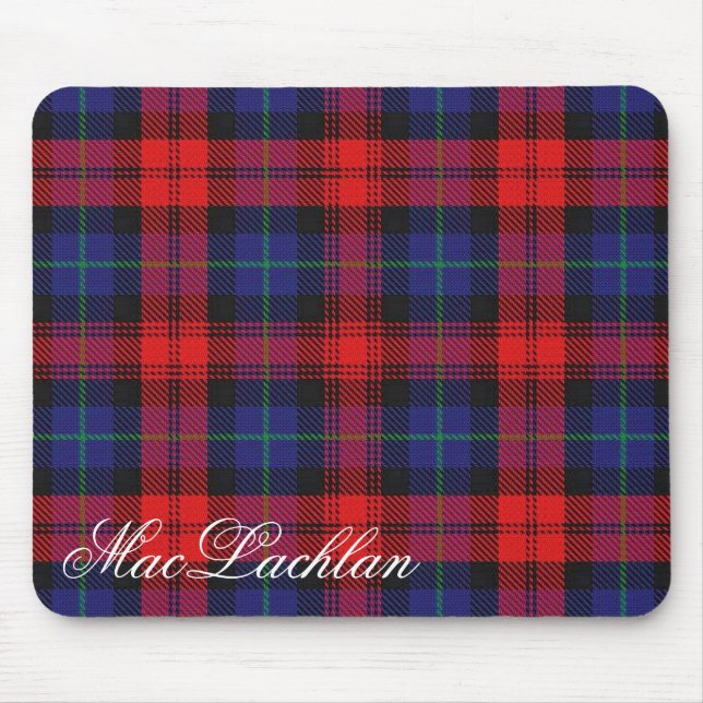 Tapis De Souris Tartan écossais majestueux de MacLachlan de clan (Devant)