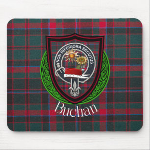 Tapis De Souris Tartan et blason du clan écossais Buchan
