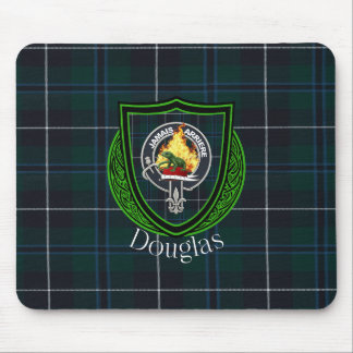 Tapis De Souris Tartan et blason du clan écossais Douglas