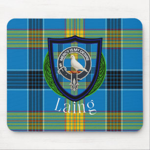 Tapis De Souris Tartan et blason du clan écossais Laing