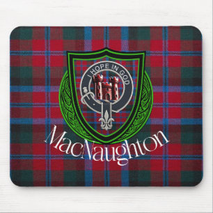 Tapis De Souris Tartan et blason du clan écossais MacNaughton