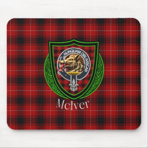 Tapis De Souris Tartan et blason du clan écossais McIver