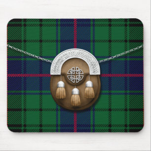 Tapis De Souris Tartan et escarcelle de Davidson de clan