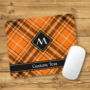 Tapis De Souris Tartan orange d'Halloween
