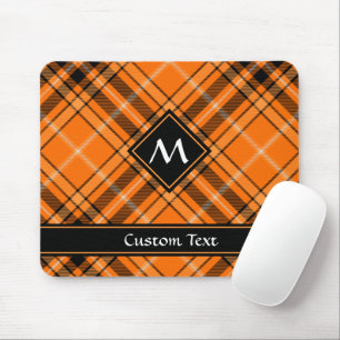 Tapis De Souris Tartan orange d'Halloween