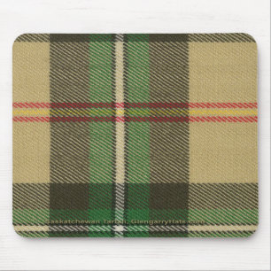 Tapis De Souris Tartan vertical Mousepad de Saskatchewan