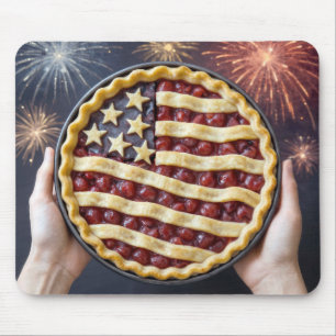 Tapis De Souris Tarte Américaine Patriotique
