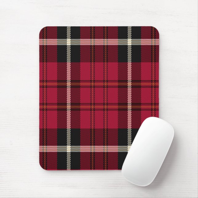Tapis De Souris Tarte rouge et blanche (Avec souris)