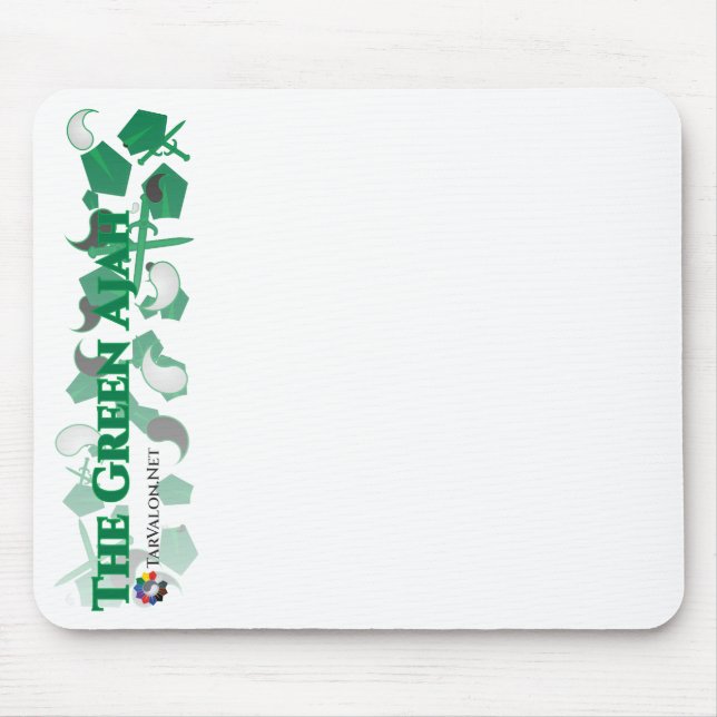 Tapis De Souris TarValon.Net Green Scattered Pennants Mousepad (Devant)