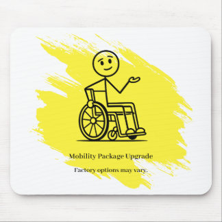 Tapis De Souris Tasse drôle d'humour de fauteuil roulant avec gara