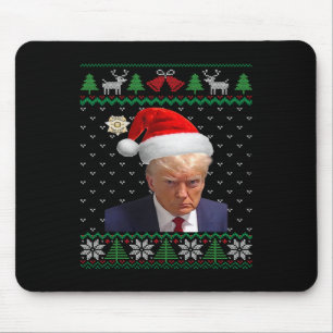 Tapis De Souris Tasse officielle de Trump Mug Shot Noël sale 