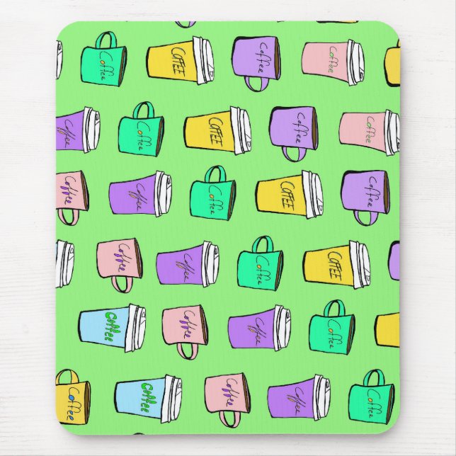 Tapis De Souris tasses de café (Devant)