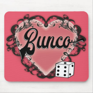 Tapis De Souris tatouage de coeur de bunco