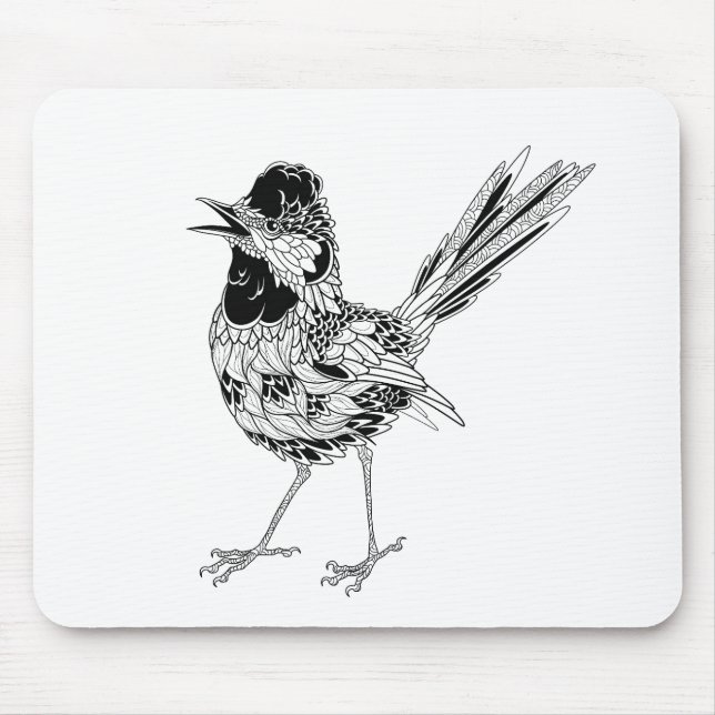 Tapis De Souris Tatouage d'oiseau (Devant)
