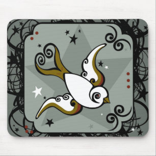 Tapis De Souris Tatouage Mousepad d'oiseau