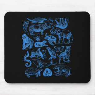 Tapis De Souris Tatouage Rétro Animaux Faune Nature Conservation 