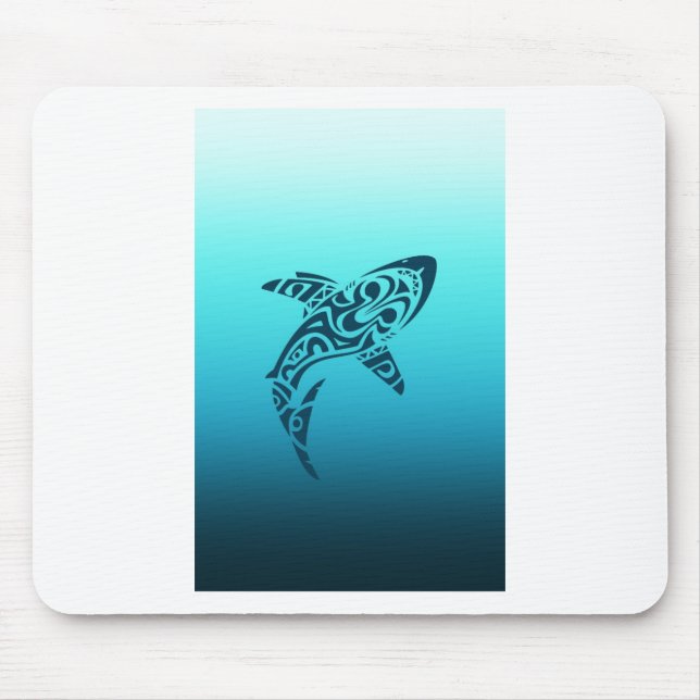 Tapis De Souris Tatouage tribal de requin (Devant)