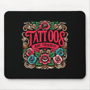 Tapis De Souris Tatouages En Tatouage D'Encre Sont Tatouages De Sa